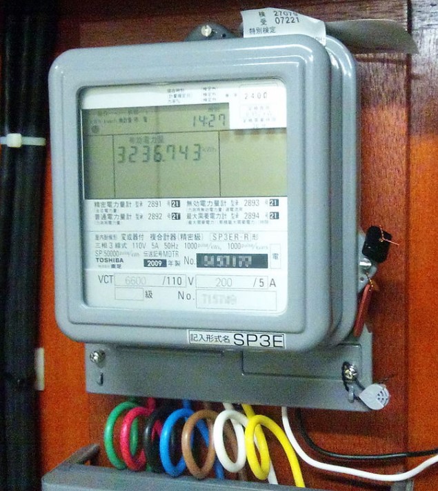 電子式 電力量計 東日本 単相3線式 検定付 M2PM-R 1P3W 100V 120A 50HZ - 2
